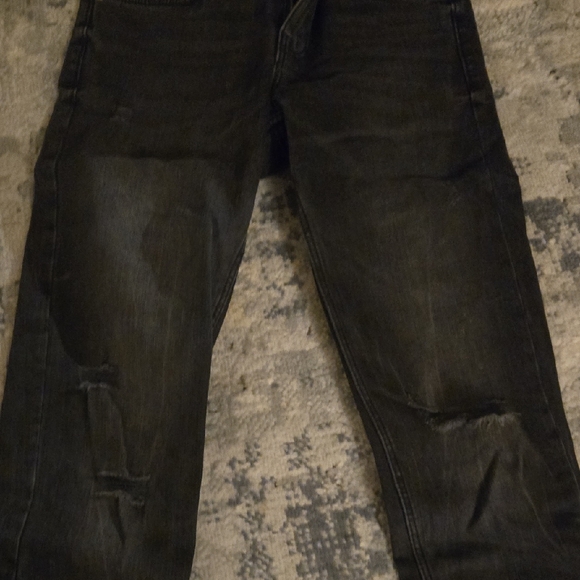Zara Black Denim with Silver Button - Picture 3 of 4